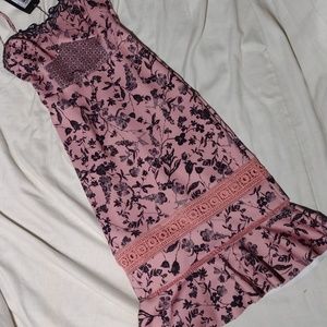 NWT Beautiful pink and black dress